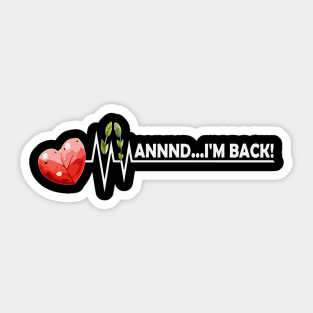 Coronary Artery Bypass Open Heart Surgery Servivor Sticker